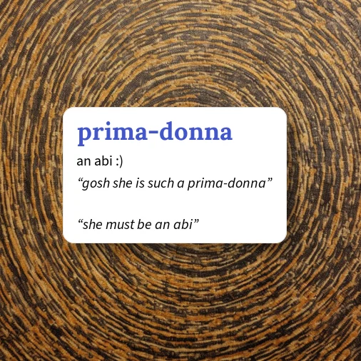 Urban Dictionary: prima-donna