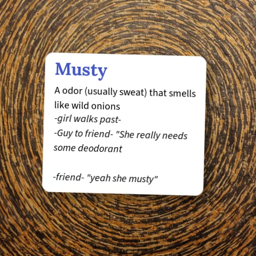 Urban Dictionary: Musty