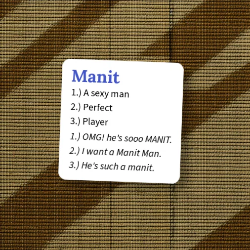 Urban Dictionary: Manit