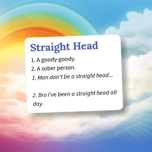 Urban Dictionary: straight head