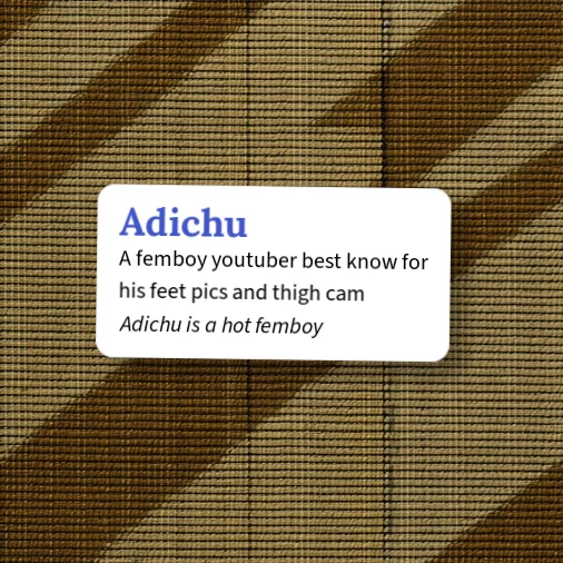 Urban Dictionary: Adichu