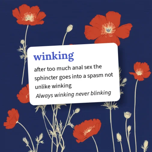 Urban Dictionary: winking