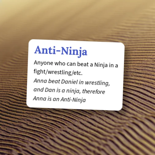 Urban Dictionary: Anti Ninja