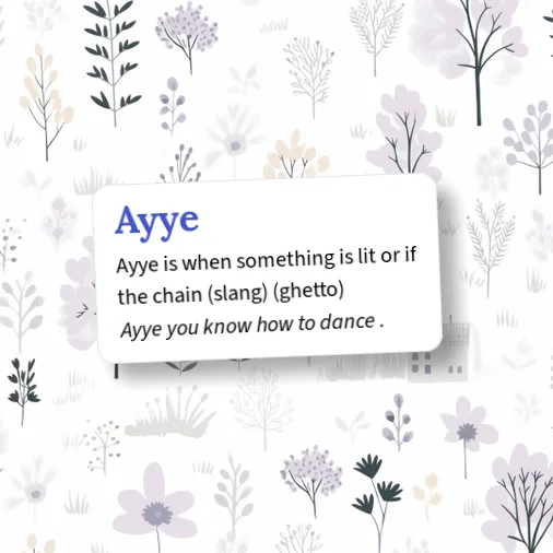 Urban Dictionary: Ayye