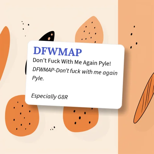 Urban Dictionary: DFWMAP