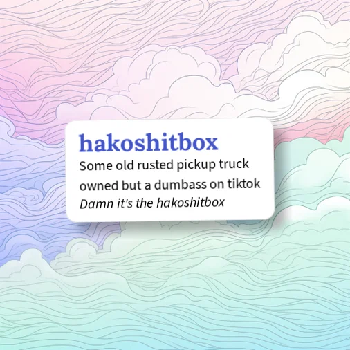 Urban Dictionary: hakoshi