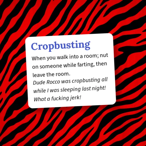 Urban Dictionary: Cropbusting