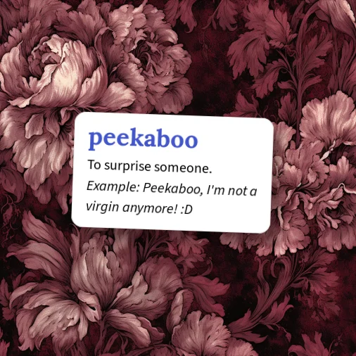 Urban Dictionary: peekaboo