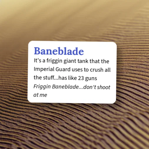 Urban Dictionary: Baneblade