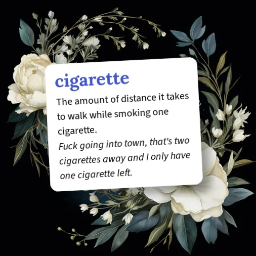 Urban Dictionary: cigarette