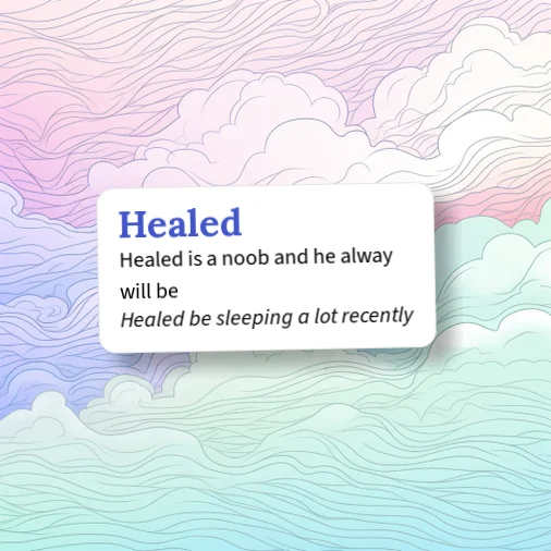 Urban Dictionary: Healed