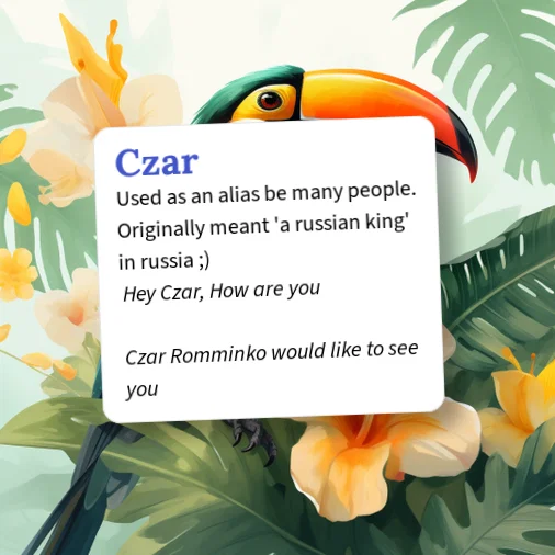Urban Dictionary: Czar