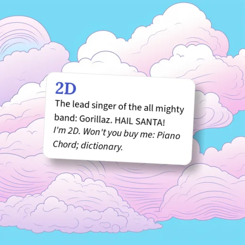 Urban Dictionary: 2D