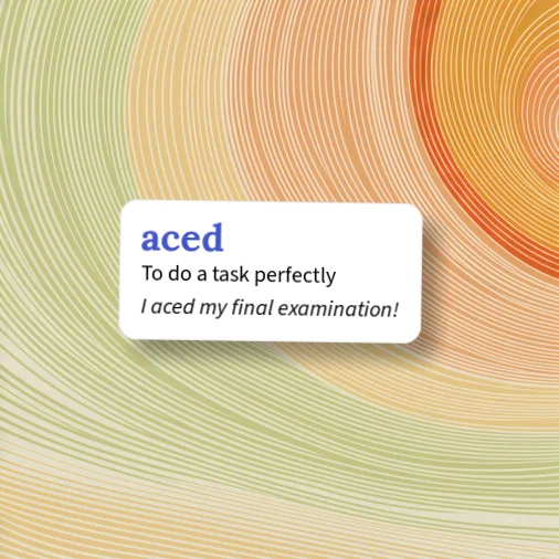 Urban Dictionary: aced