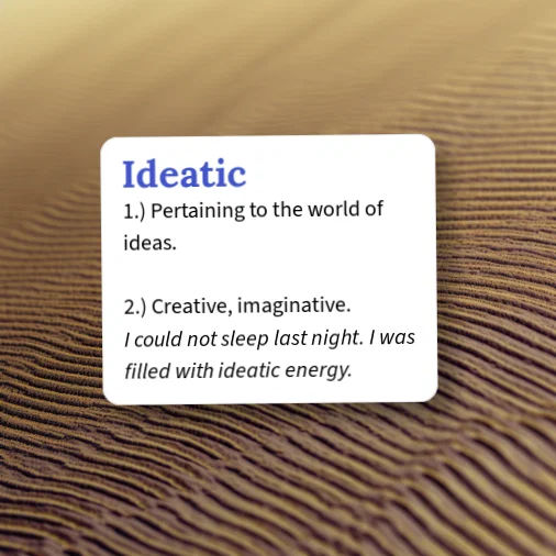 Urban Dictionary: Ideatic