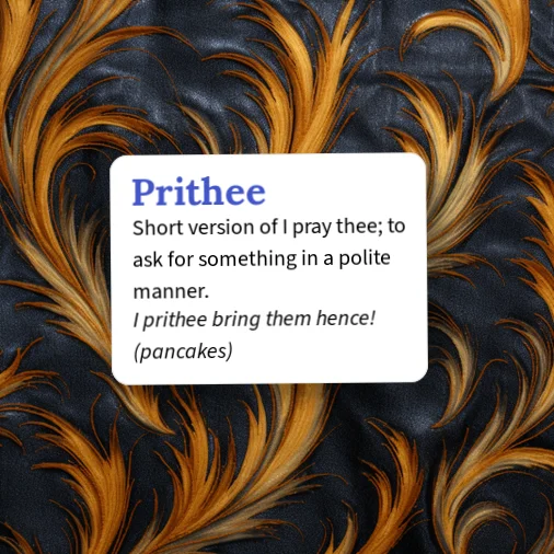 Urban Dictionary: Prithee