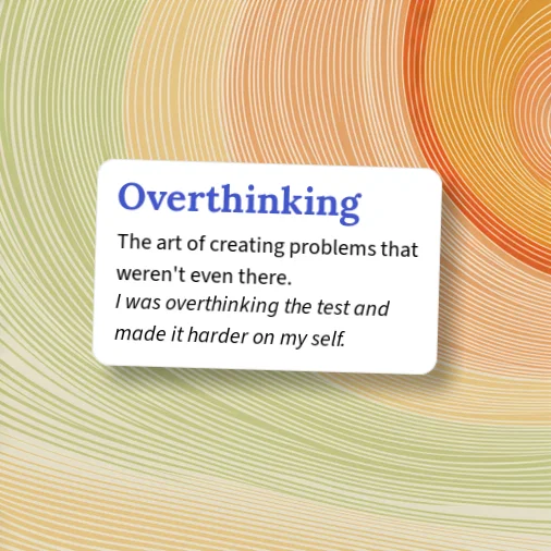 Urban Dictionary: Overthinking
