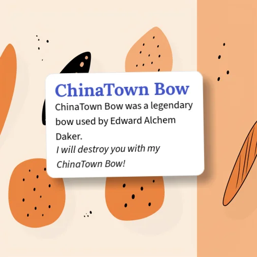 Urban Dictionary: ChinaTown Bow