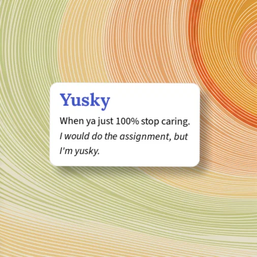 Urban Dictionary: Yusky
