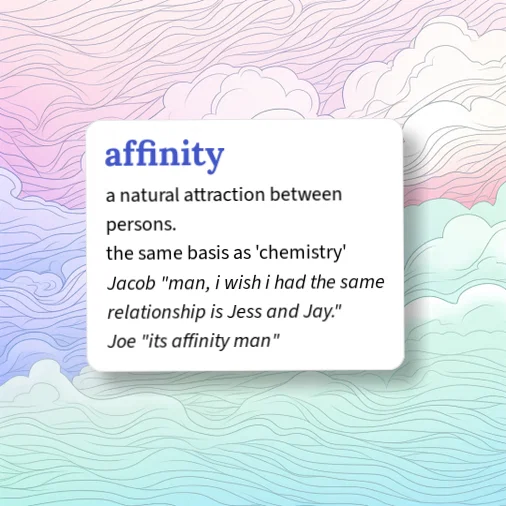 Urban Dictionary: affinity