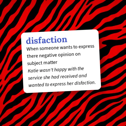 Urban Dictionary: disfaction