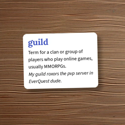 Urban Dictionary: guild
