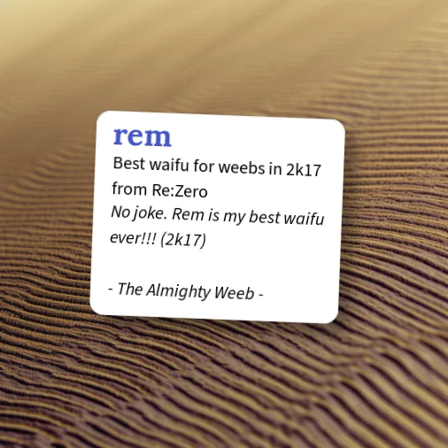 Urban Dictionary: rem