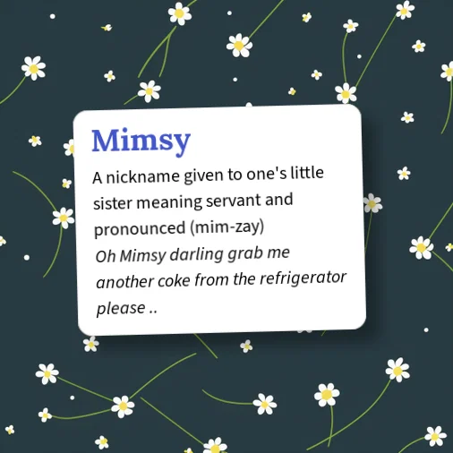 Urban Dictionary: Mimsy