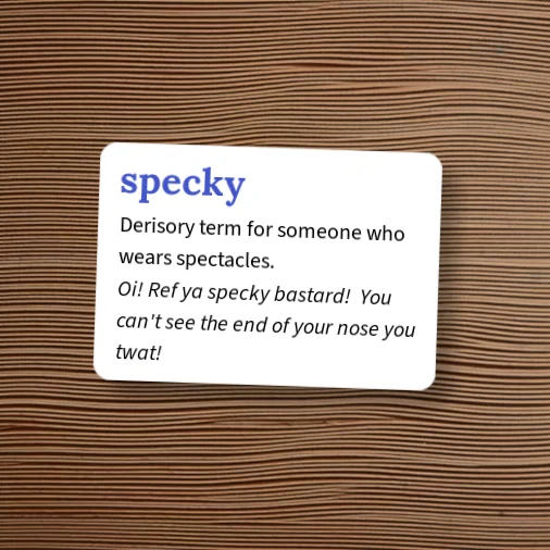 Urban Dictionary: specky