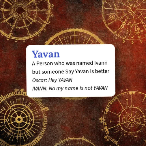 Urban Dictionary: Yavan
