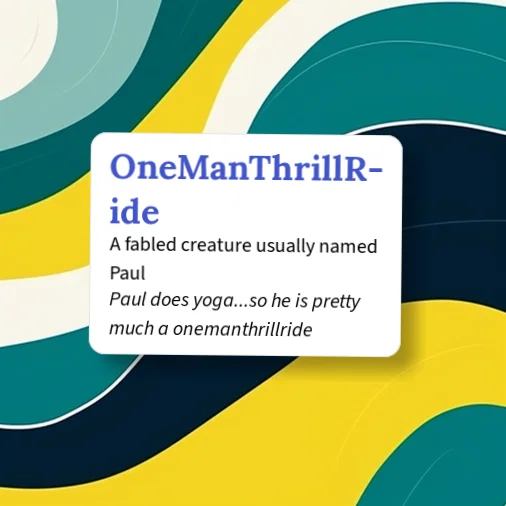 Urban Dictionary: OneManThrillRide