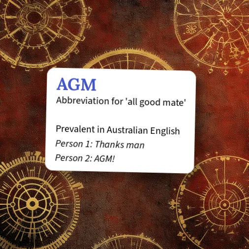 Urban Dictionary: AGM