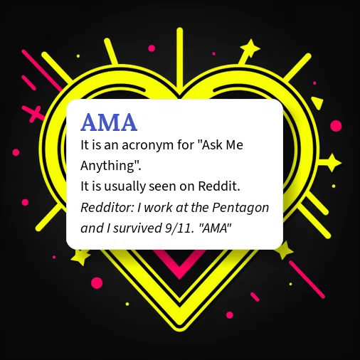 Urban Dictionary: AMA