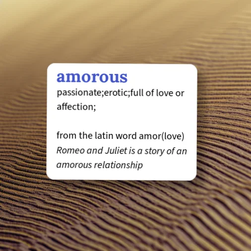 Urban Dictionary: amorous
