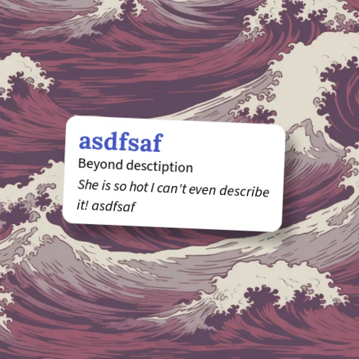 Urban Dictionary: asdfsaf