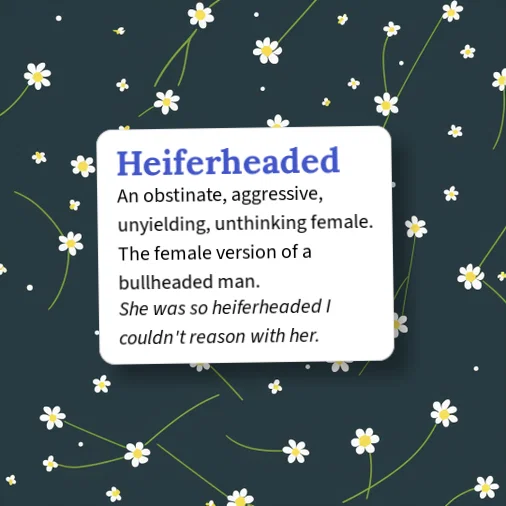 Urban Dictionary: Heiferheaded