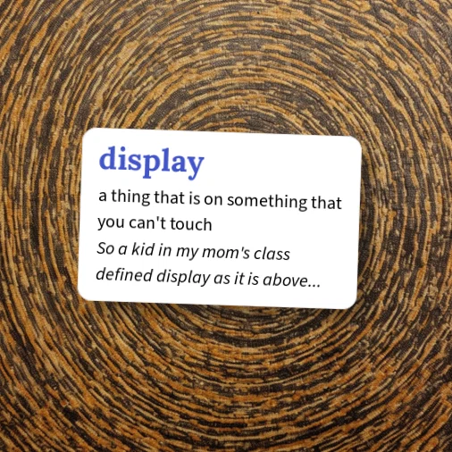 Urban Dictionary: display