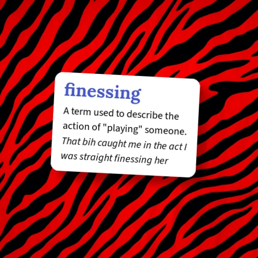 Urban Dictionary: finessing
