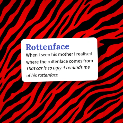 Urban Dictionary: Rottenface