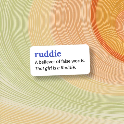 Urban Dictionary: Ruddie