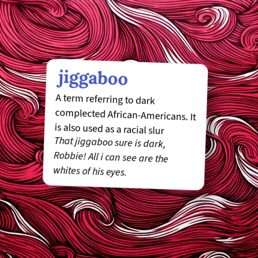 Urban Dictionary: Jiggaboo..