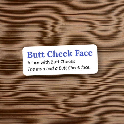 Urban Dictionary: cheek-face