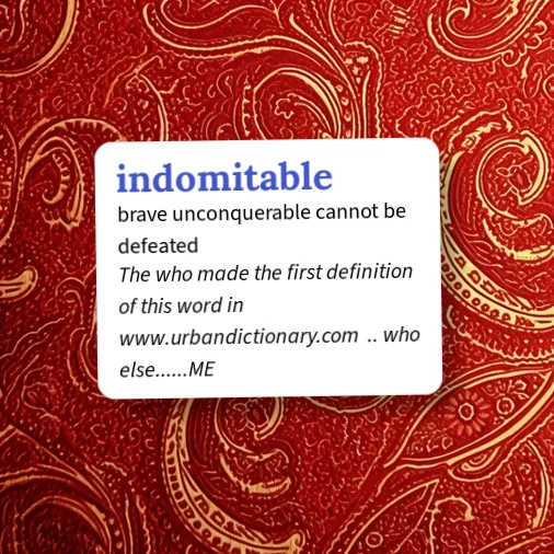 Urban Dictionary: indomitable