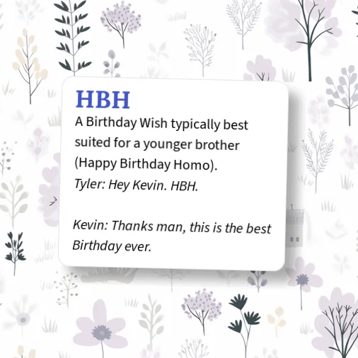 Urban Dictionary: HBH
