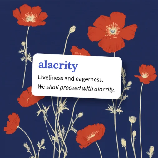 Urban Dictionary: alacrity