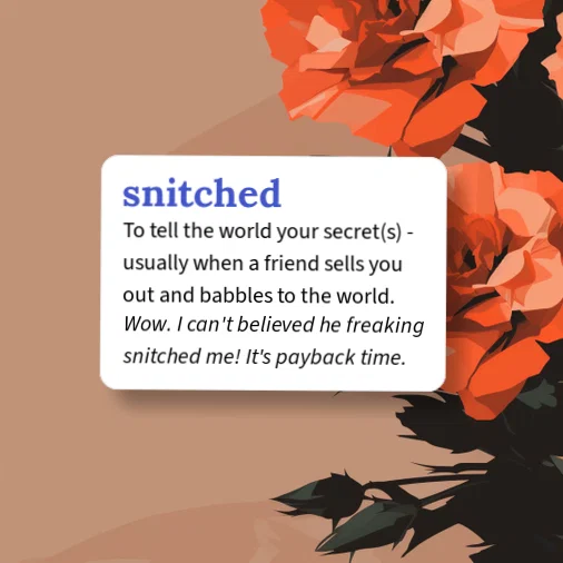 Urban Dictionary: snitched