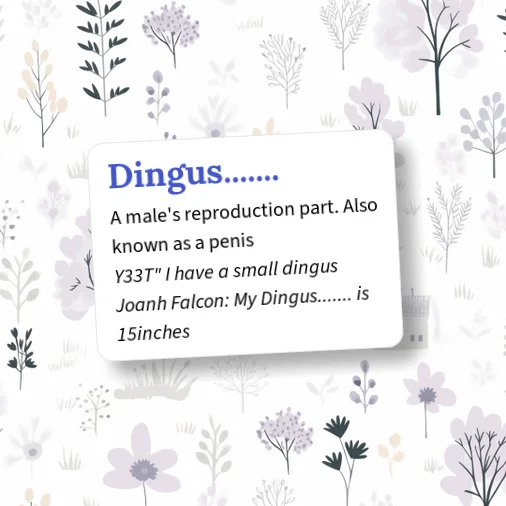 Urban Dictionary: Dingus.......