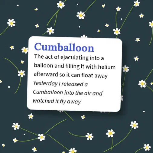 Urban Dictionary: Cumballoon