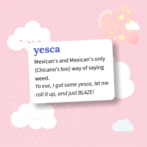 Urban Dictionary: yesca