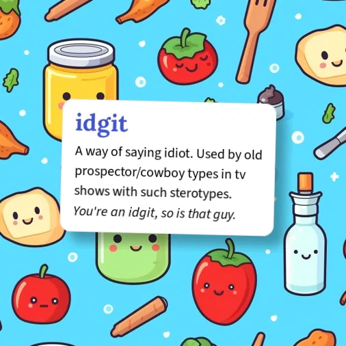 Urban Dictionary: idgit